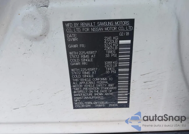 KNMAT2MV8JP569121: 44547821