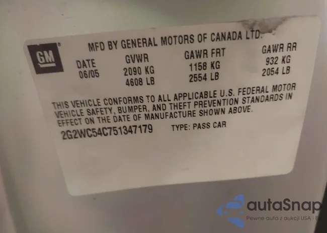 2G2WC54C751347179: 44548089