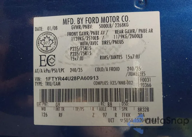 1FTYR44U28PA60913: 44547403