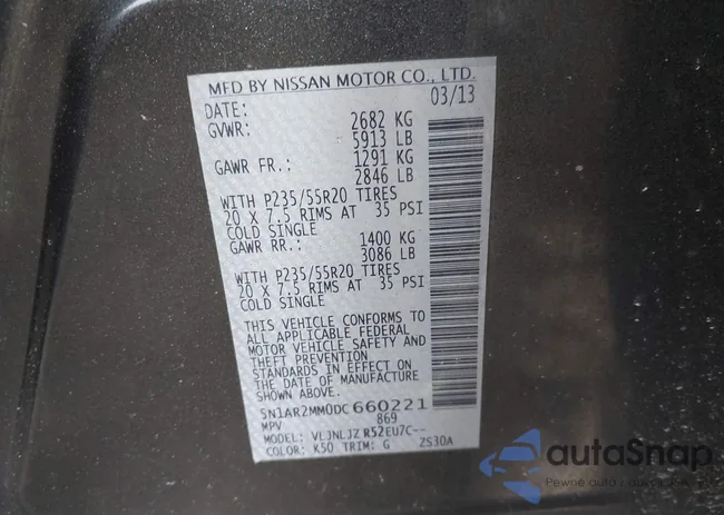 5N1AR2MM0DC660221: 44547500