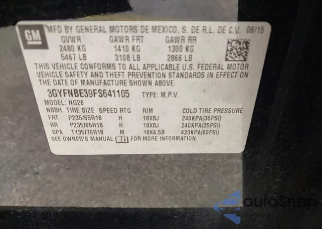 3GYFNBE39FS641105: 44547529