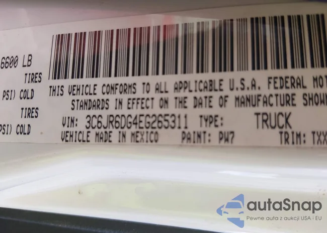 3C6JR6DG4EG265311: 44548853