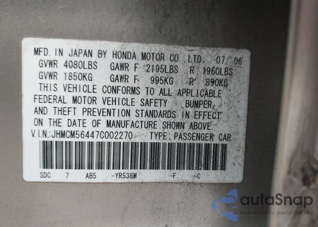 JHMCM56447C002270: 44548993