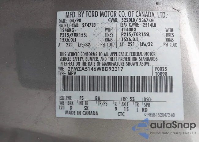 2FMZA5146WBD93217: 44549023