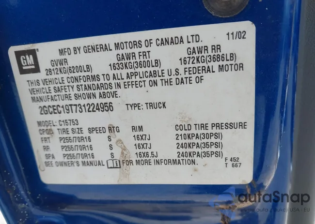 2GCEC19T731224956: 44548150