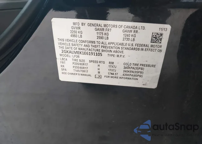 2GKALMEK1E6191105: 44549566