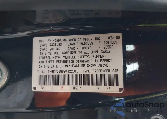 1HGCP26899A122818: 44549871