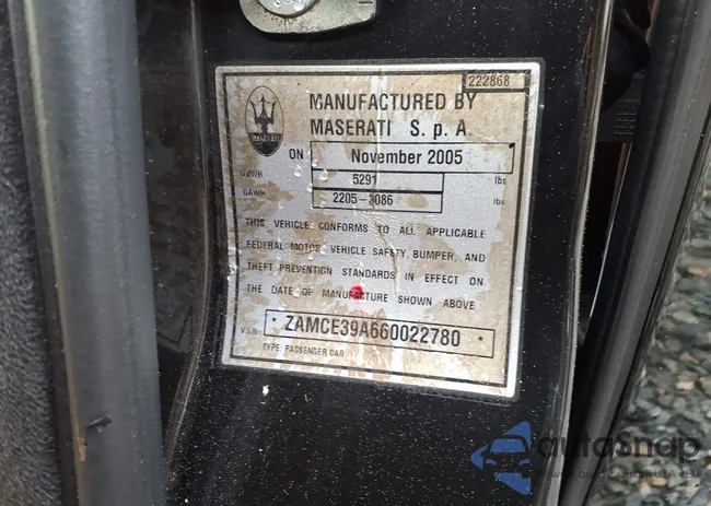 ZAMCE39A660022780: 44550749