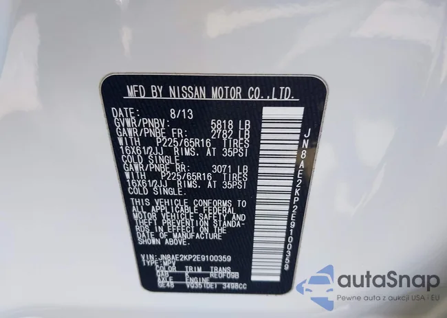 JN8AE2KP2E9100359: 44551045