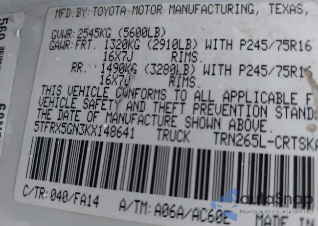 5TFRX5GN3KX148641: 44551072