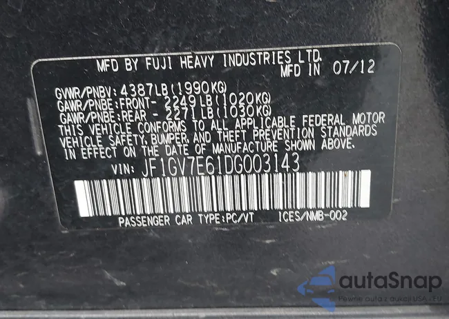 JF1GV7E61DG003143: 44551085