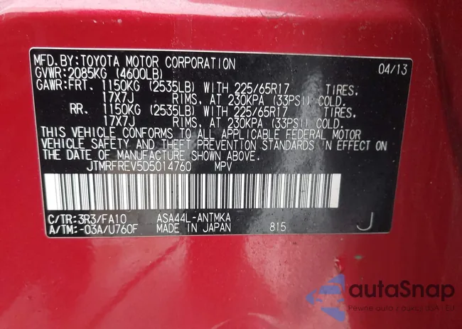 JTMRFREV5D5014760: 44550376