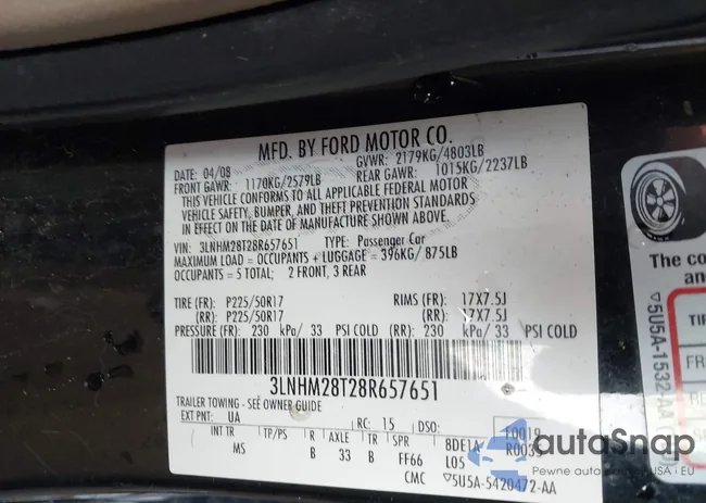 3LNHM28T28R657651: 44550437