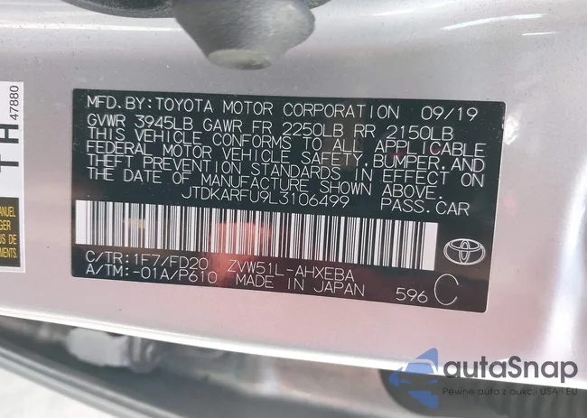 JTDKARFU9L3106499: 44551567