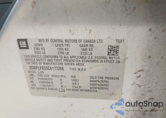 2GNFLFE55C6177266: 44551741