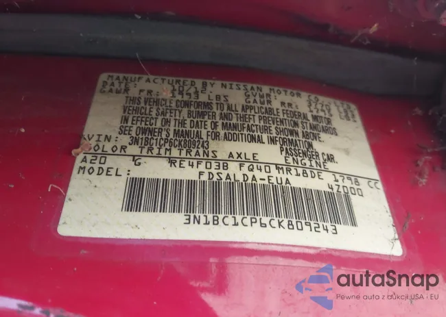 3N1BC1CP6CK809243: 44551753