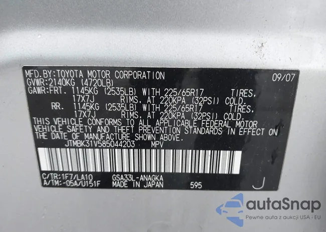 JTMBK31V585044203: 44551954