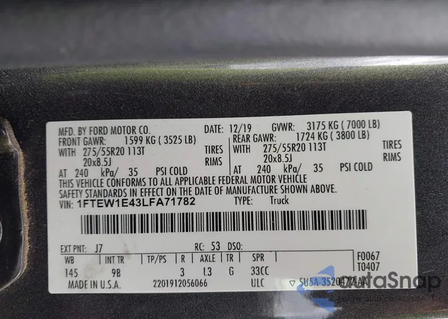 1FTEW1E43LFA71782: 44552027