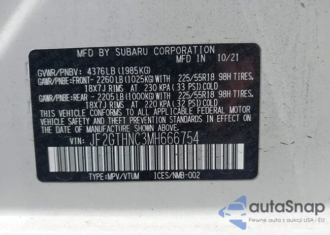 JF2GTHNC3MH666754: 44551187