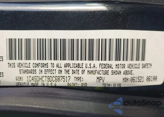 1C4SDHCT9DC687517: 44551286