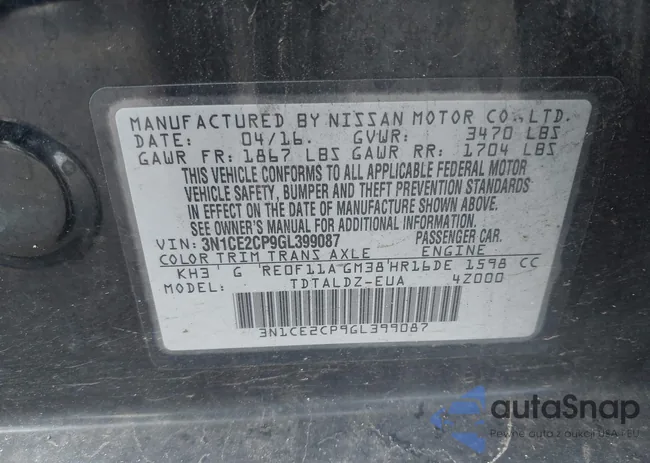 3N1CE2CP9GL399087: 44551377