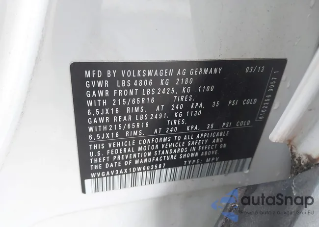 WVGAV3AX1DW603587: 44552644