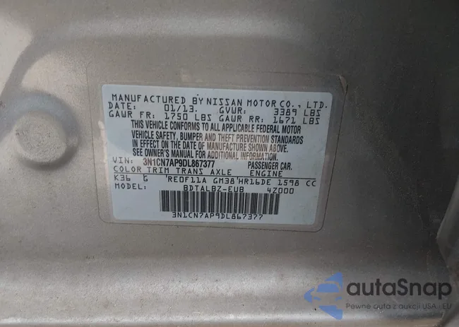 3N1CN7AP9DL867377: 44552738