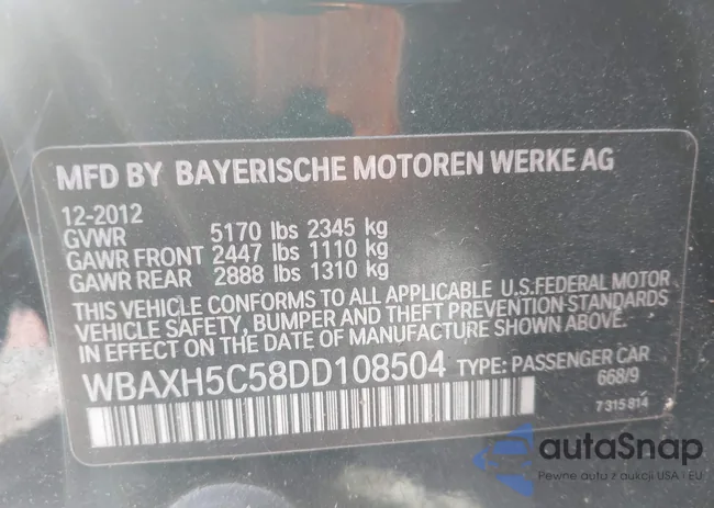 WBAXH5C58DD108504: 44552801