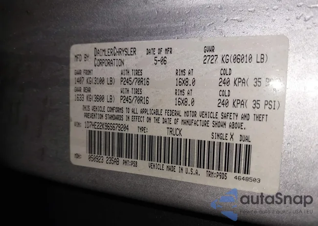 1D7HE22K96S679204: 44553035