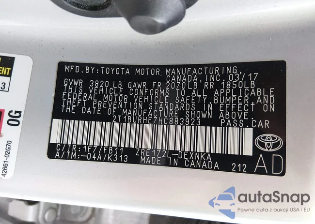 2T1BURHE7HC883923: 44553057