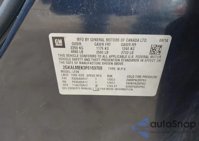 2GKALMEK3F6169768: 44553595