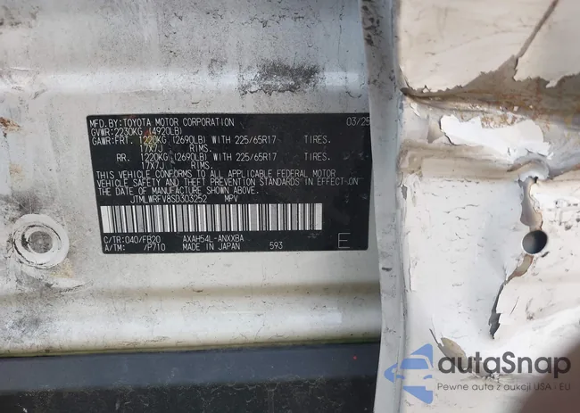 JTMLWRFV8SD303252: 44554079