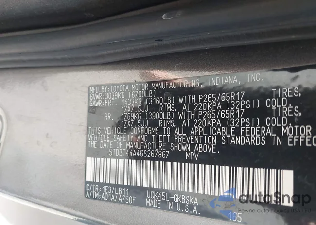 5TDBT44A46S267867: 44554105