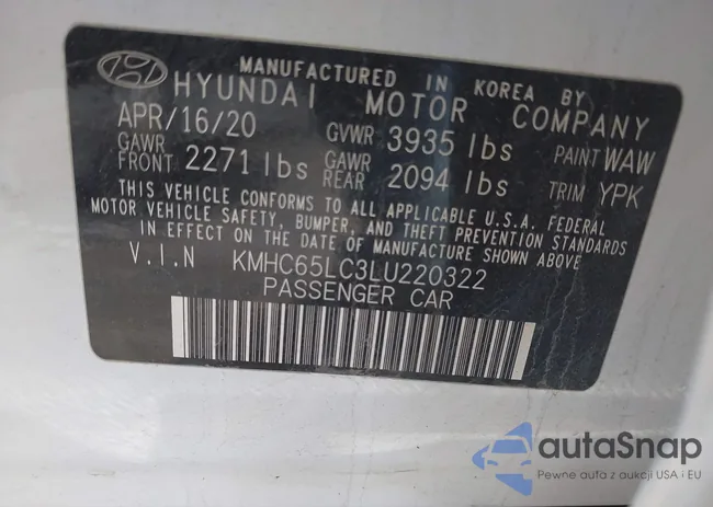 KMHC65LC3LU220322: 44553333