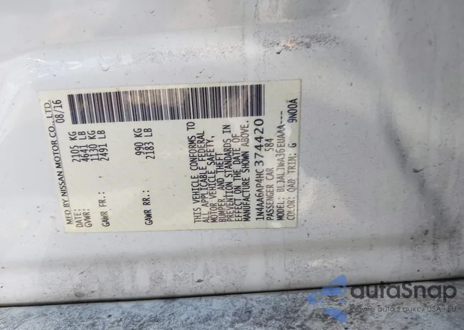 1N4AA6AP4HC374420: 44553374