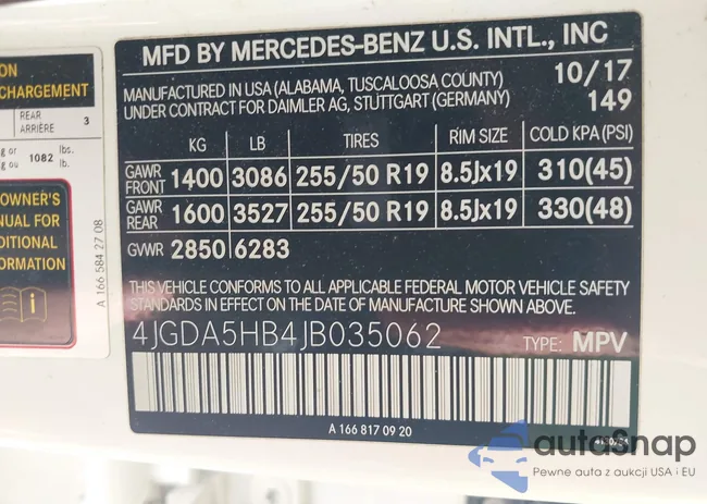 4JGDA5HB4JB035062: 44554540