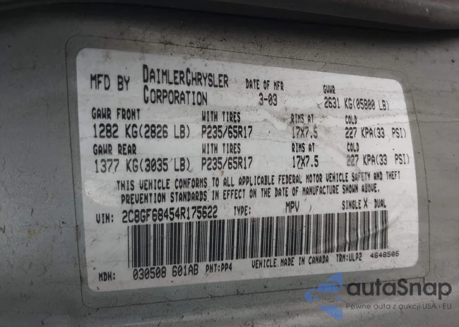 2C8GF68454R175622: 44554572