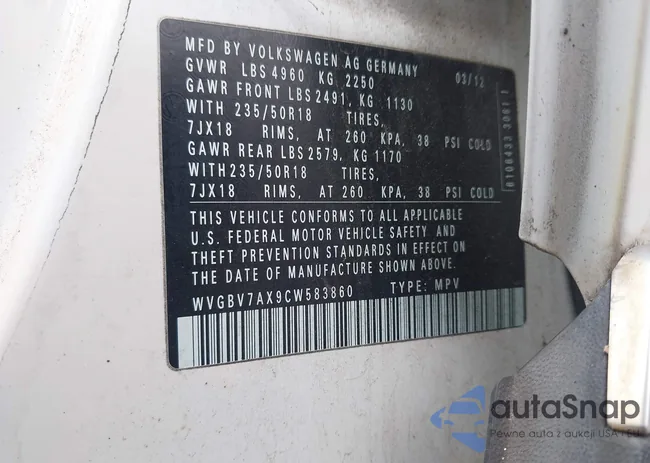 WVGBV7AX9CW583860: 44554628