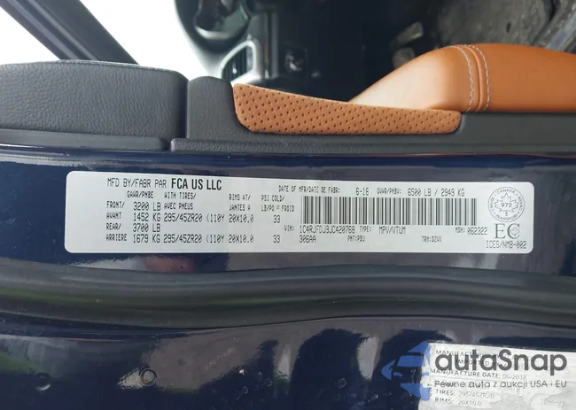 1C4RJFDJ9JC420768: 44554460