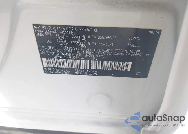 JTMWFREV7FJ058644: 44554487