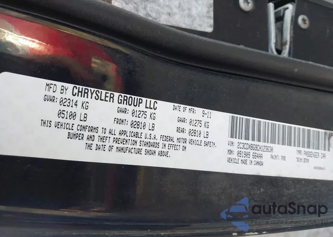 2C3CDXBG9CH123630: 44555190