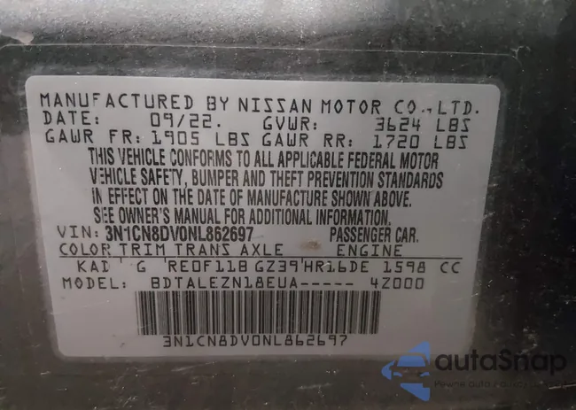 3N1CN8DV0NL862697: 44555281