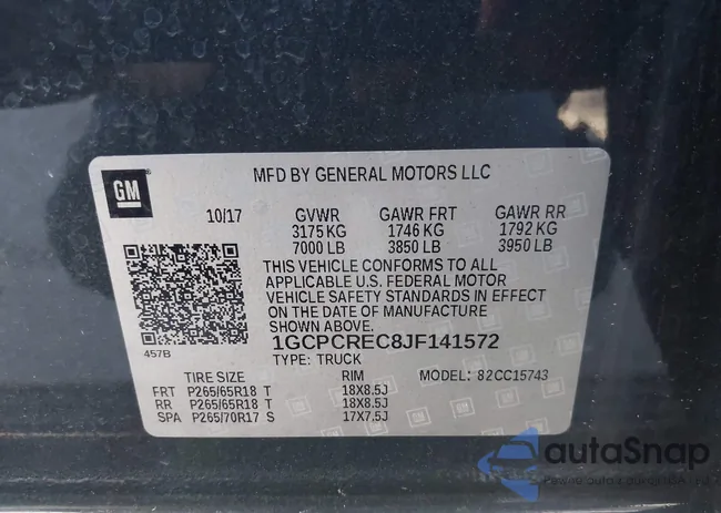 1GCPCREC8JF141572: 44556651