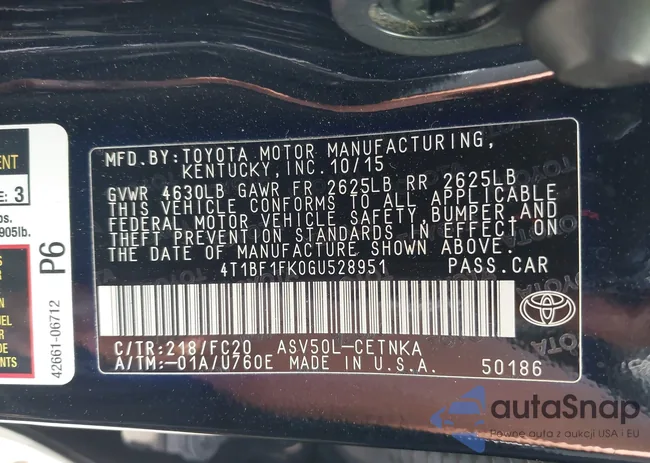 4T1BF1FK0GU528951: 44556807