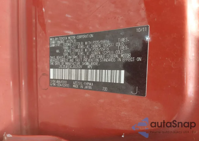 JTLZE4FEXCJ003509: 44556867