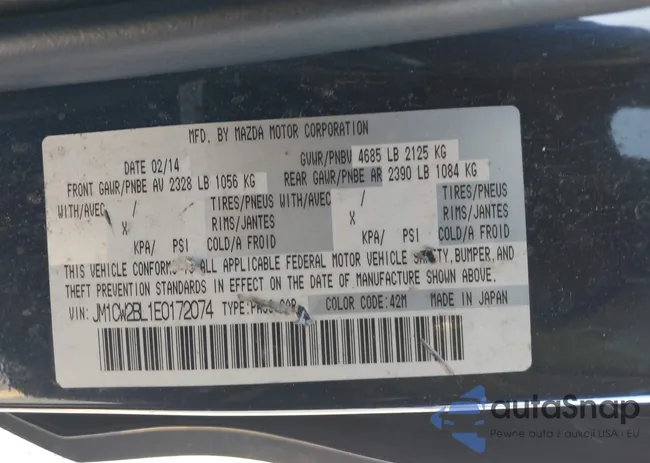 JM1CW2BL1E0172074: 44556997