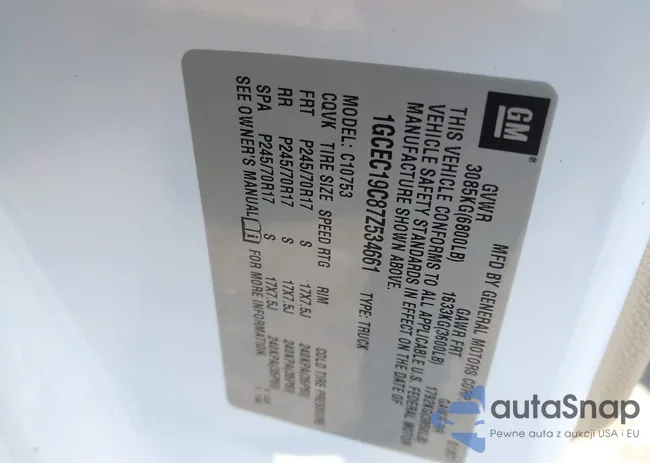 1GCEC19C87Z534661: 44557030