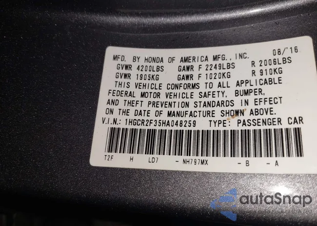 1HGCR2F35HA048259: 44557556