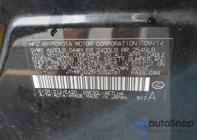 JTHBF1D25F5052761: 44557832