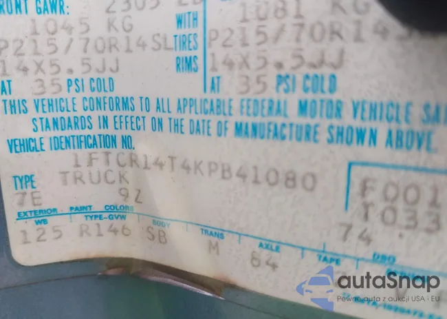 1FTCR14T4KPB41080: 44557157